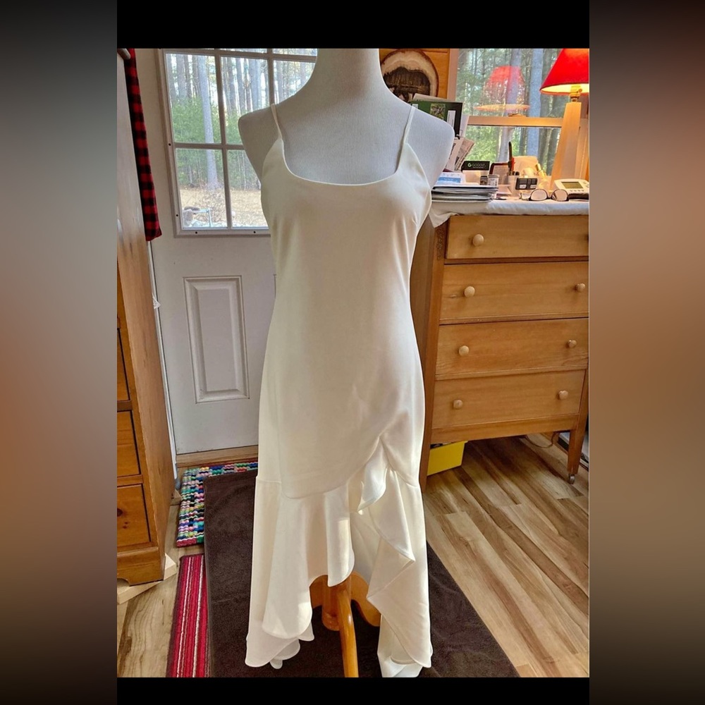 Saints + Secrets Ivory Tiered Dress